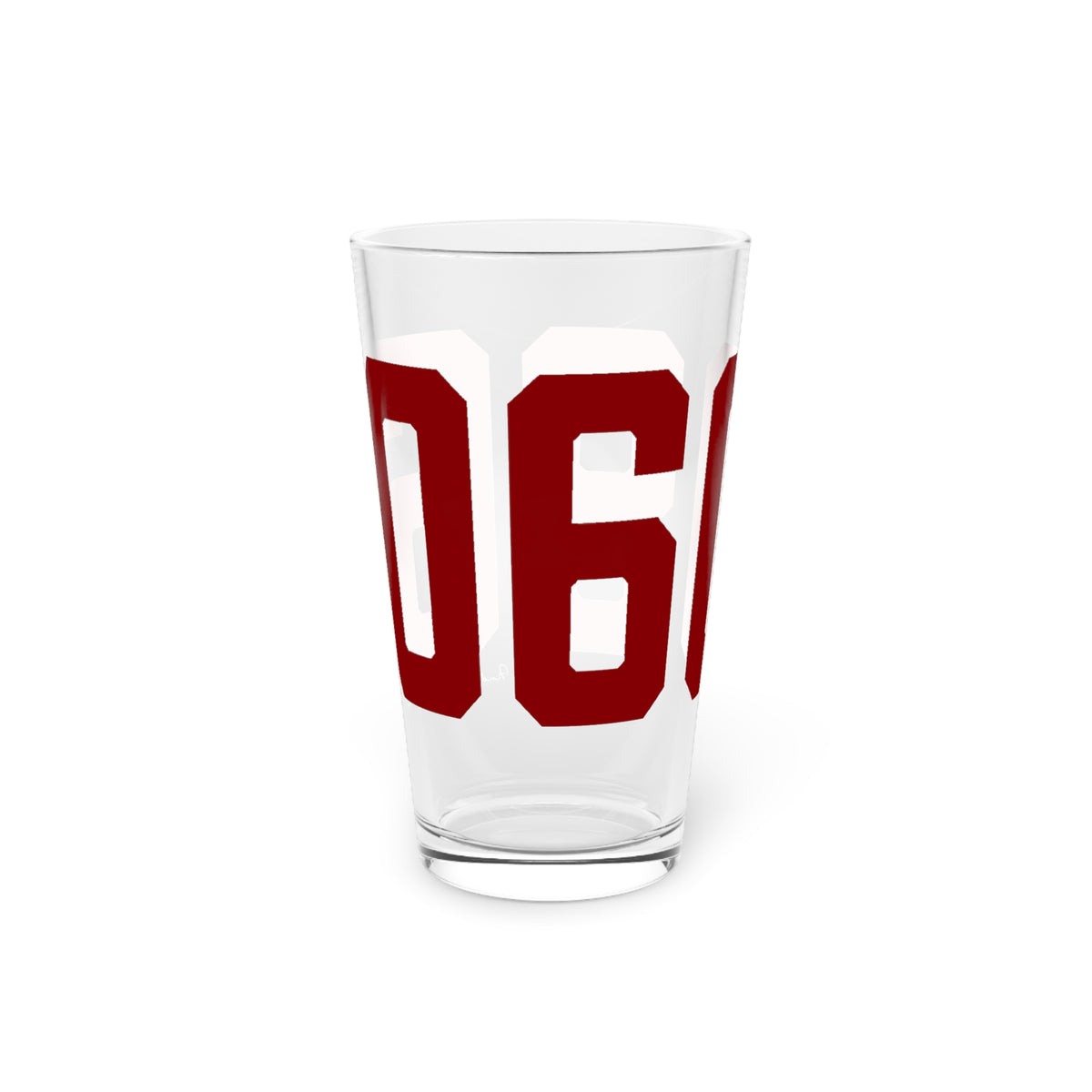 06096 Windsor Locks  Connecticut Zip Code Pint Glass, 16oz
