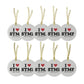 I Heart STMF Glass Ornaments