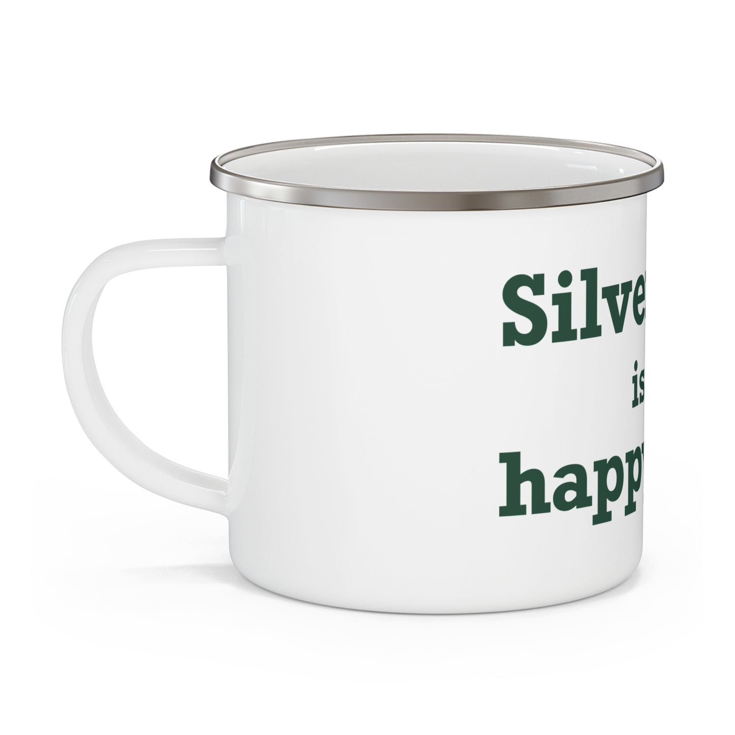 Silvermine is My Happy Place Enamel Camping Mug