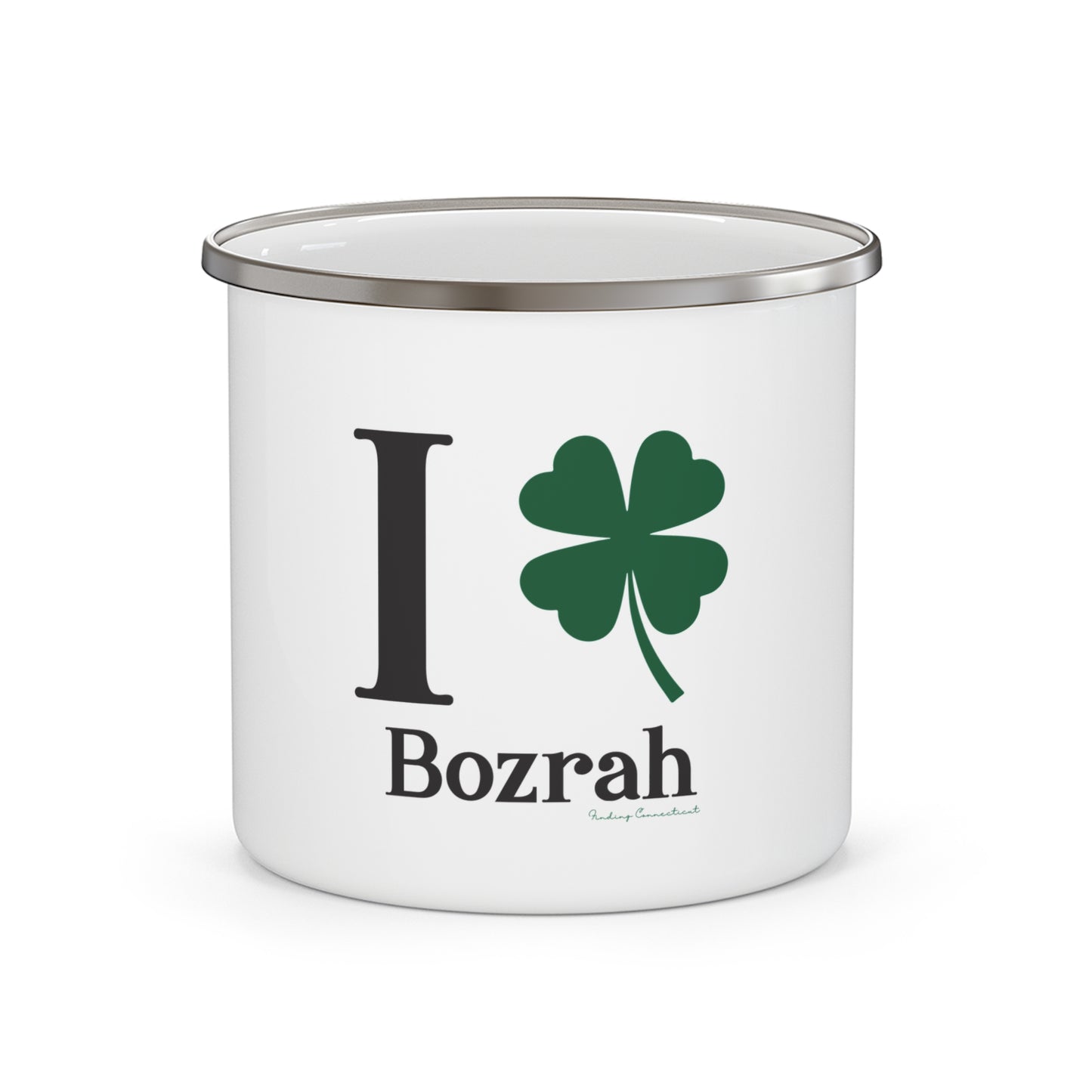 I Clover Bozrah Enamel Camping Mug