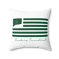 Simsbury Connecticut St. Patrick’s Day Flag Spun Polyester Square Pillow
