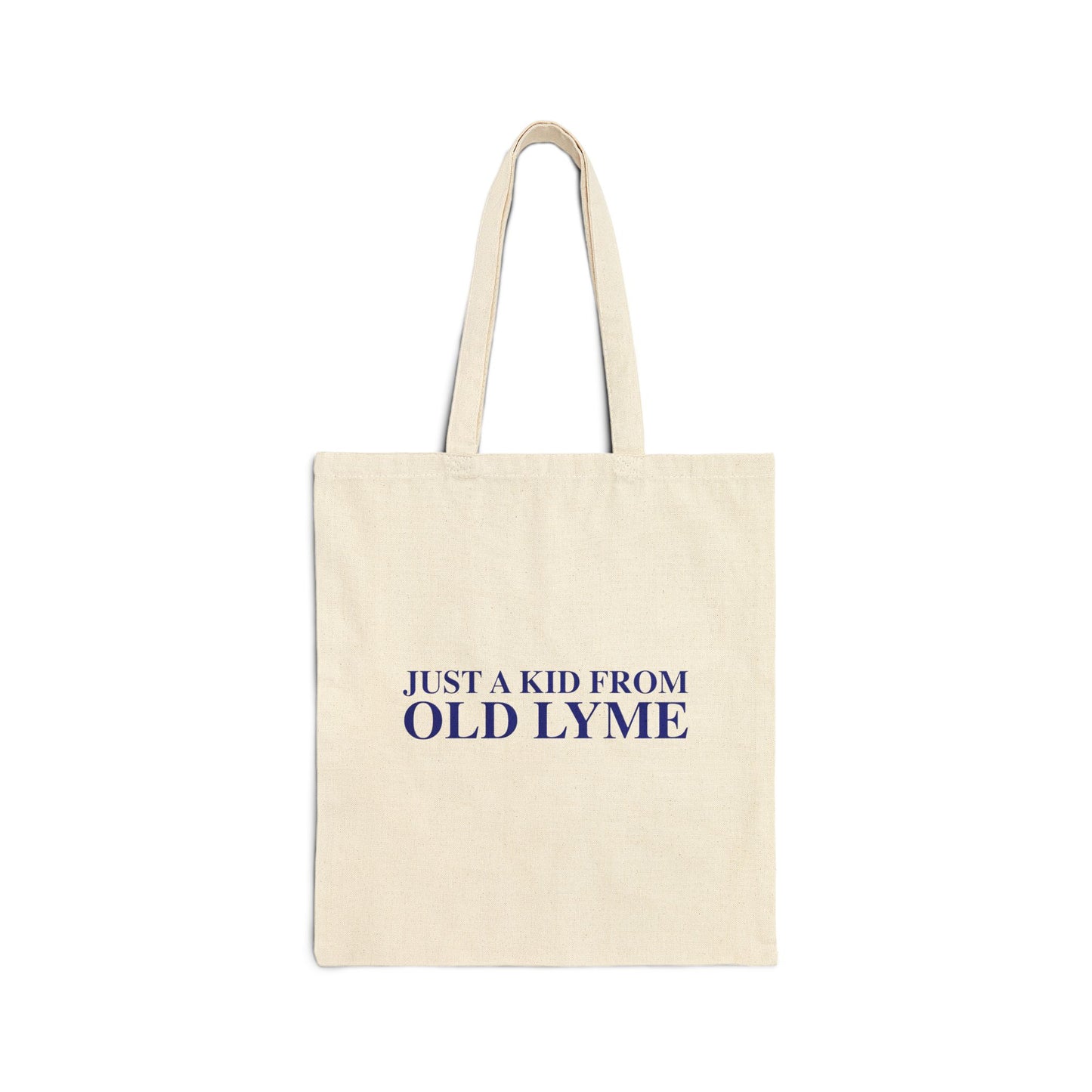 Just a kid from Old Lyme Cotton Canvas Tote Bag