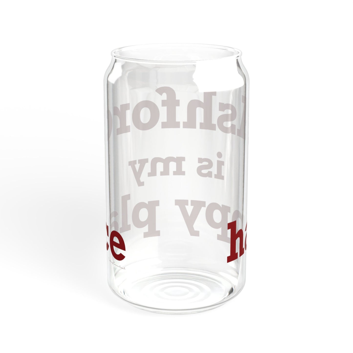 Ashford is My Happy Place Sipper Glass, 16oz