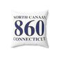 North Canaan 860 Connecticut Polyester Square Pillow
