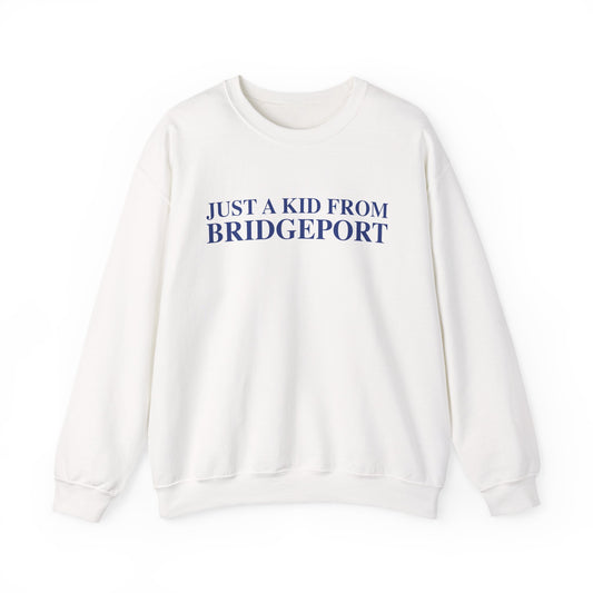 Just a kid from Bridgeport Unisex Heavy Blend™ Crewneck Sweatshirt