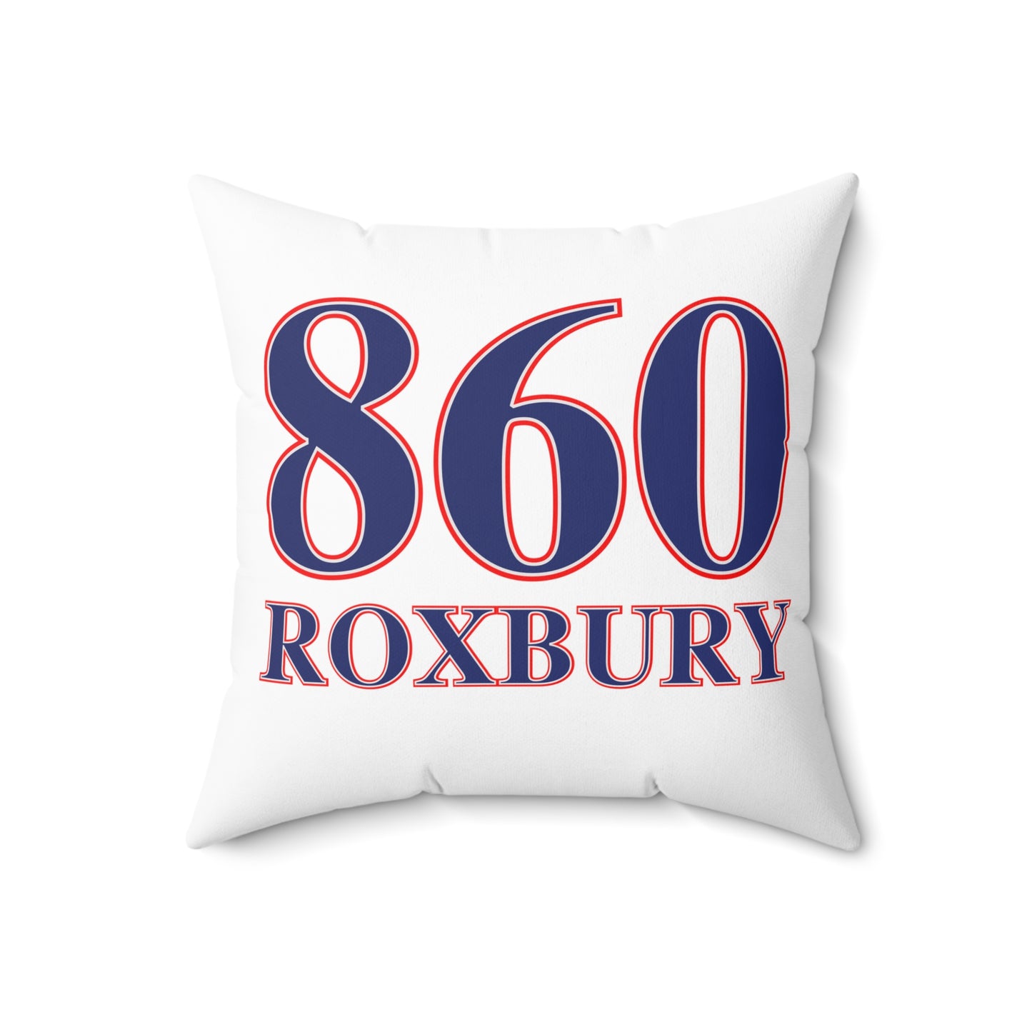 860 Roxbury Red White & Blue Spun Polyester Square Pillow