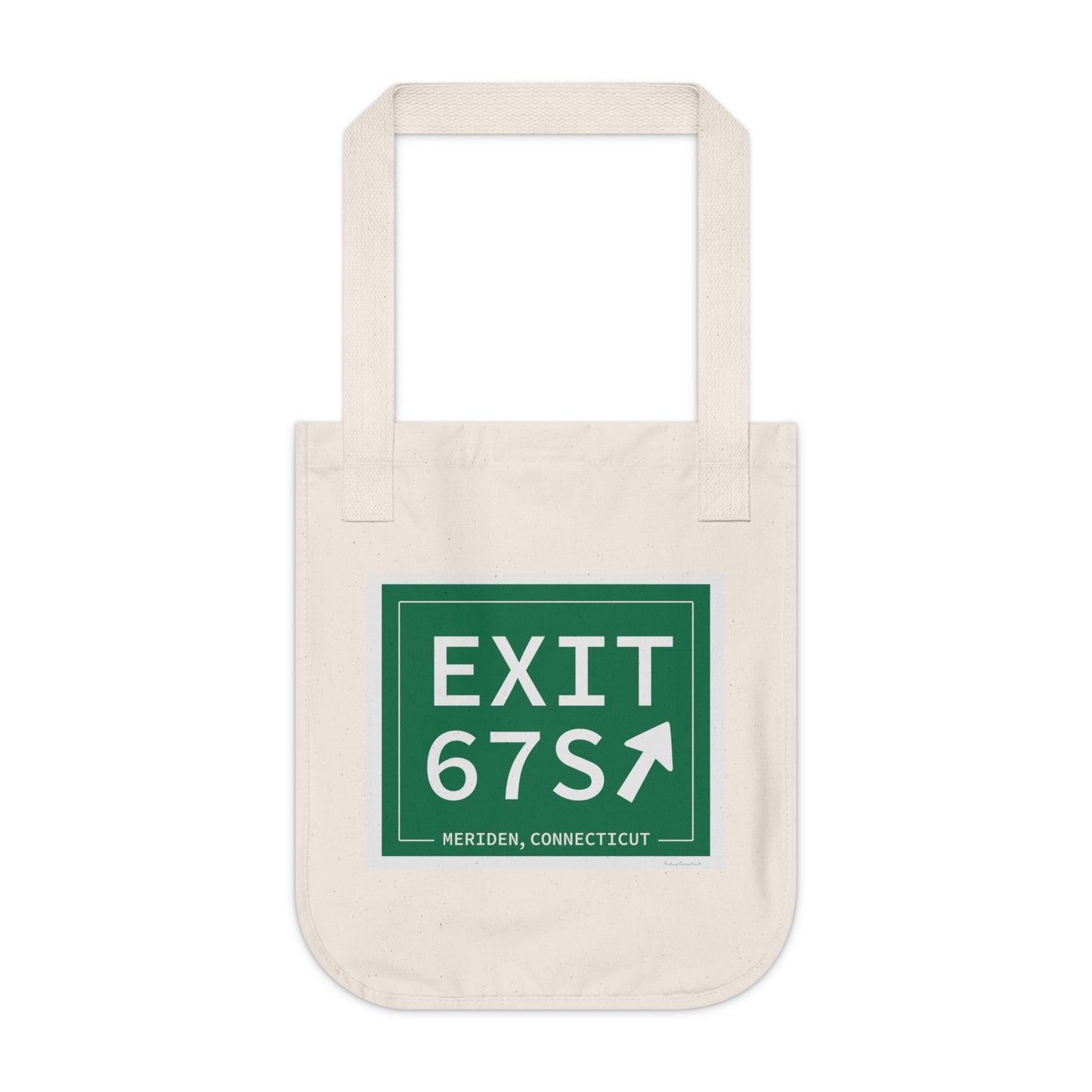Vintage Exit 67S WCP Sign Organic Canvas Tote Bag