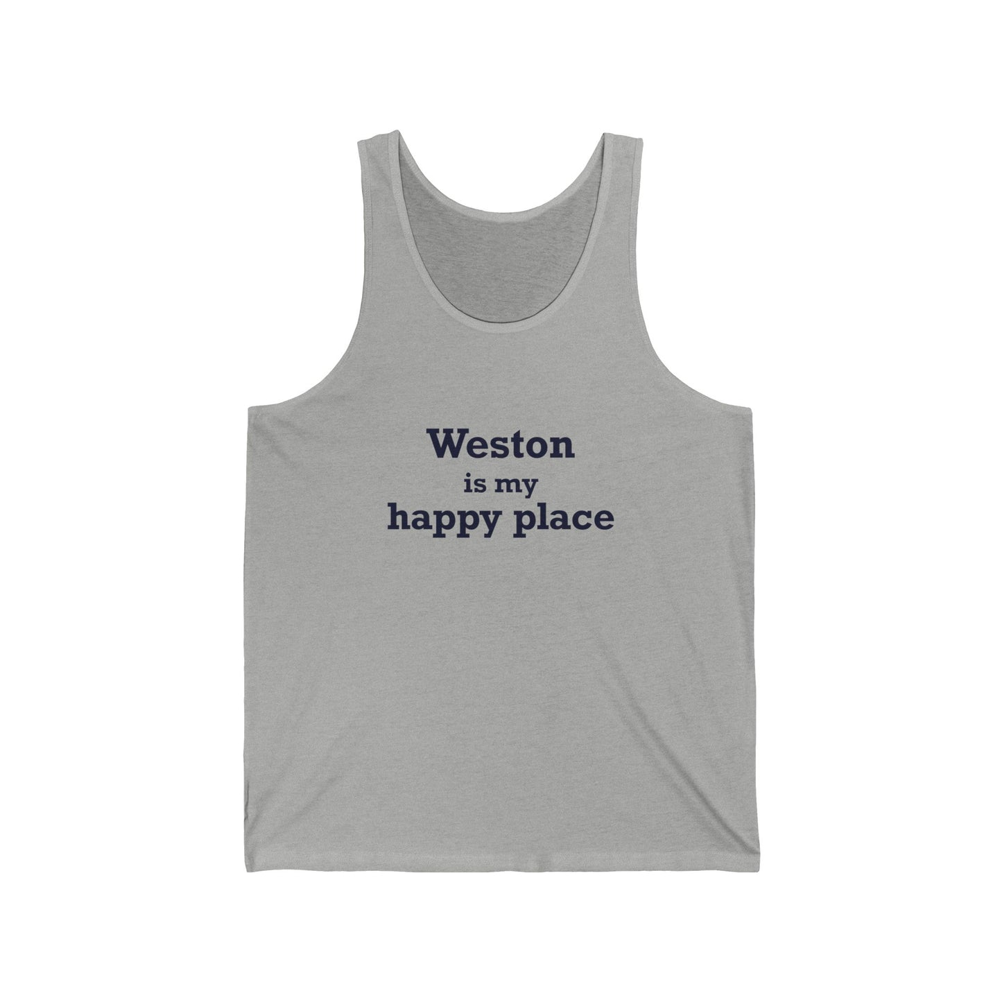 Weston Is My Happy Place Unisex Jersey Tank Top