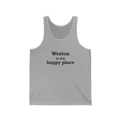 Weston Is My Happy Place Unisex Jersey Tank Top