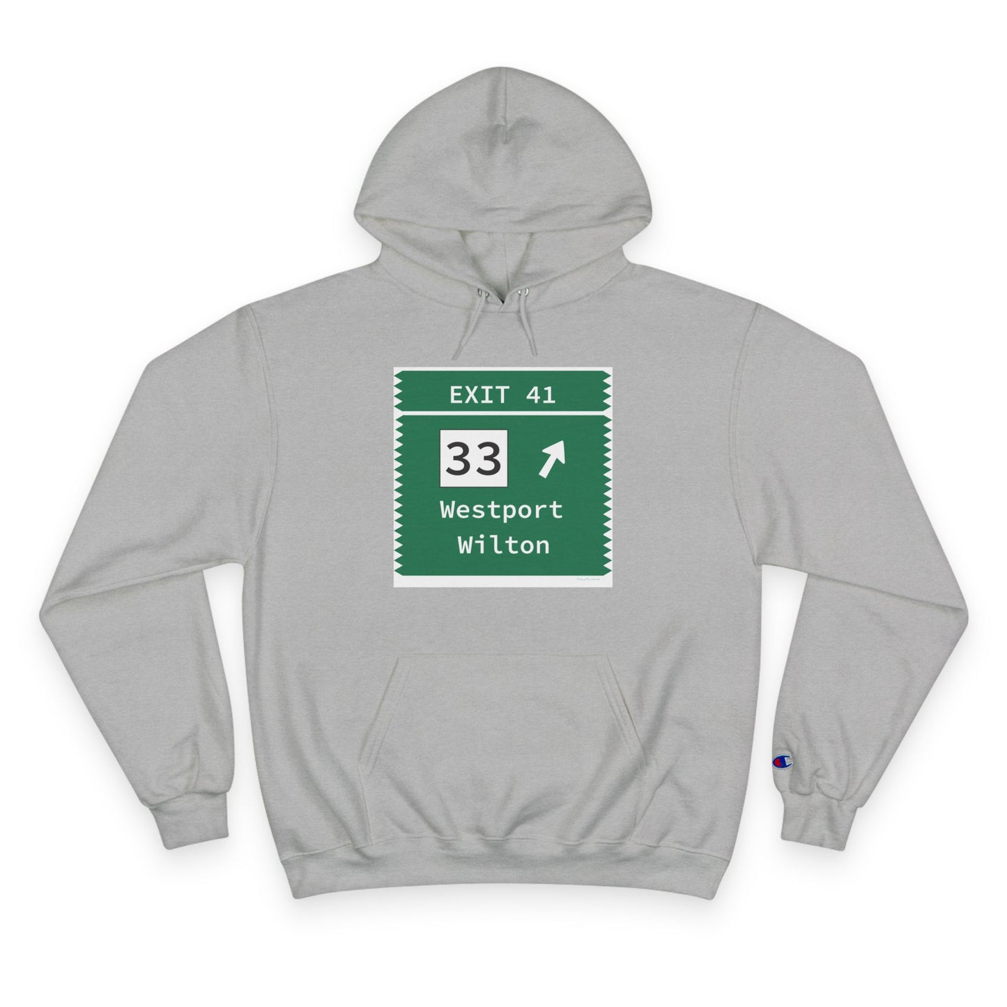 Vintage Merritt Parkway Exit 41 Sign Champion Hoodie