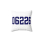 06226 Willimantic Connecticut Zip Code Spun Polyester Square Pillow