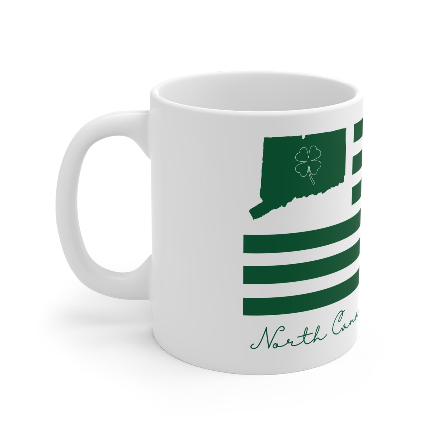 North Canaan Connecticut St. Patrick’s Day Flag  Mug 11oz