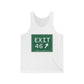 Vintage Exit 46 Merritt Parkway Sign Unisex Jersey Tank Top