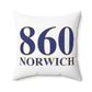 860 Norwich Spun Polyester Square Pillow