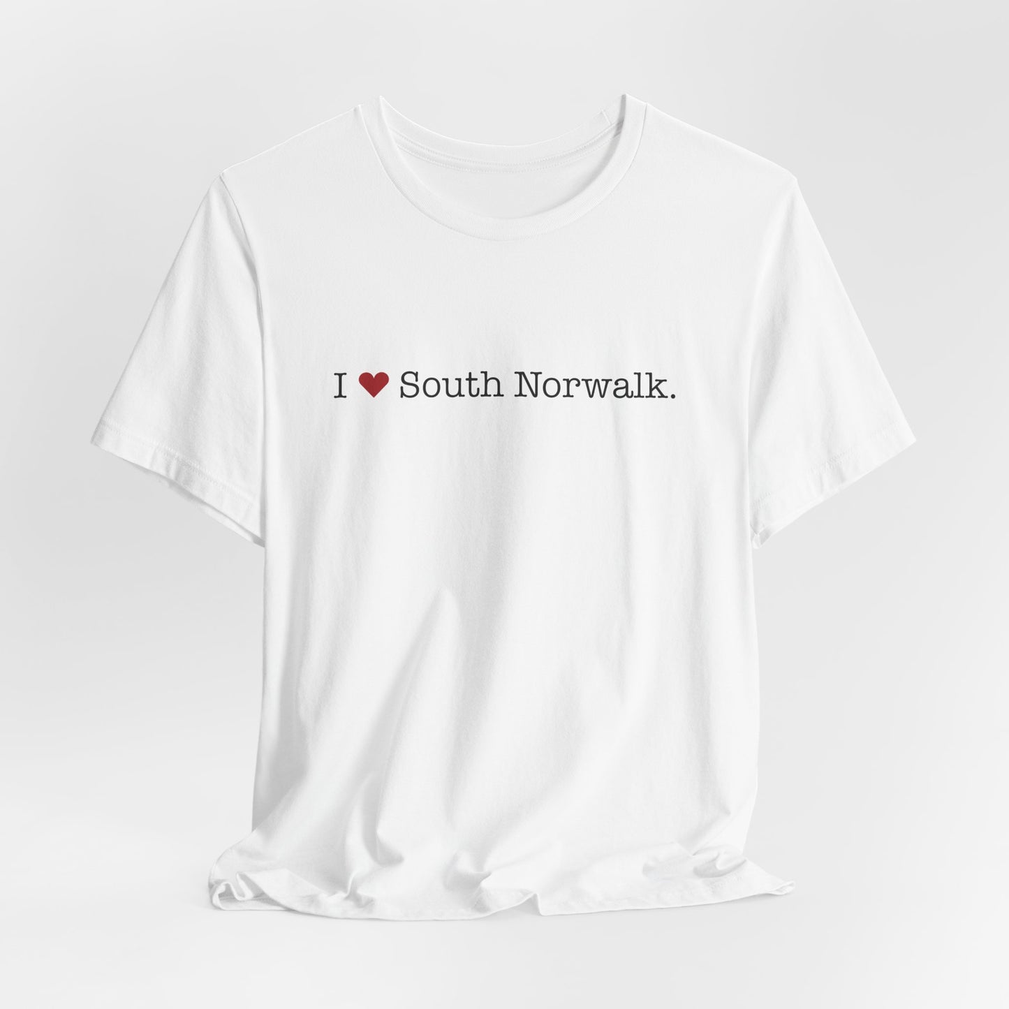 I Heart South Norwalk. Unisex Jersey Short Sleeve T-Shirt