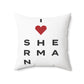 Sherman Vision Spun Polyester Square Pillow