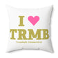 I Heart TRMB Spun Polyester Square Pillow