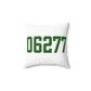 06277 Thompson Connecticut Zip Code Spun Polyester Square Pillow