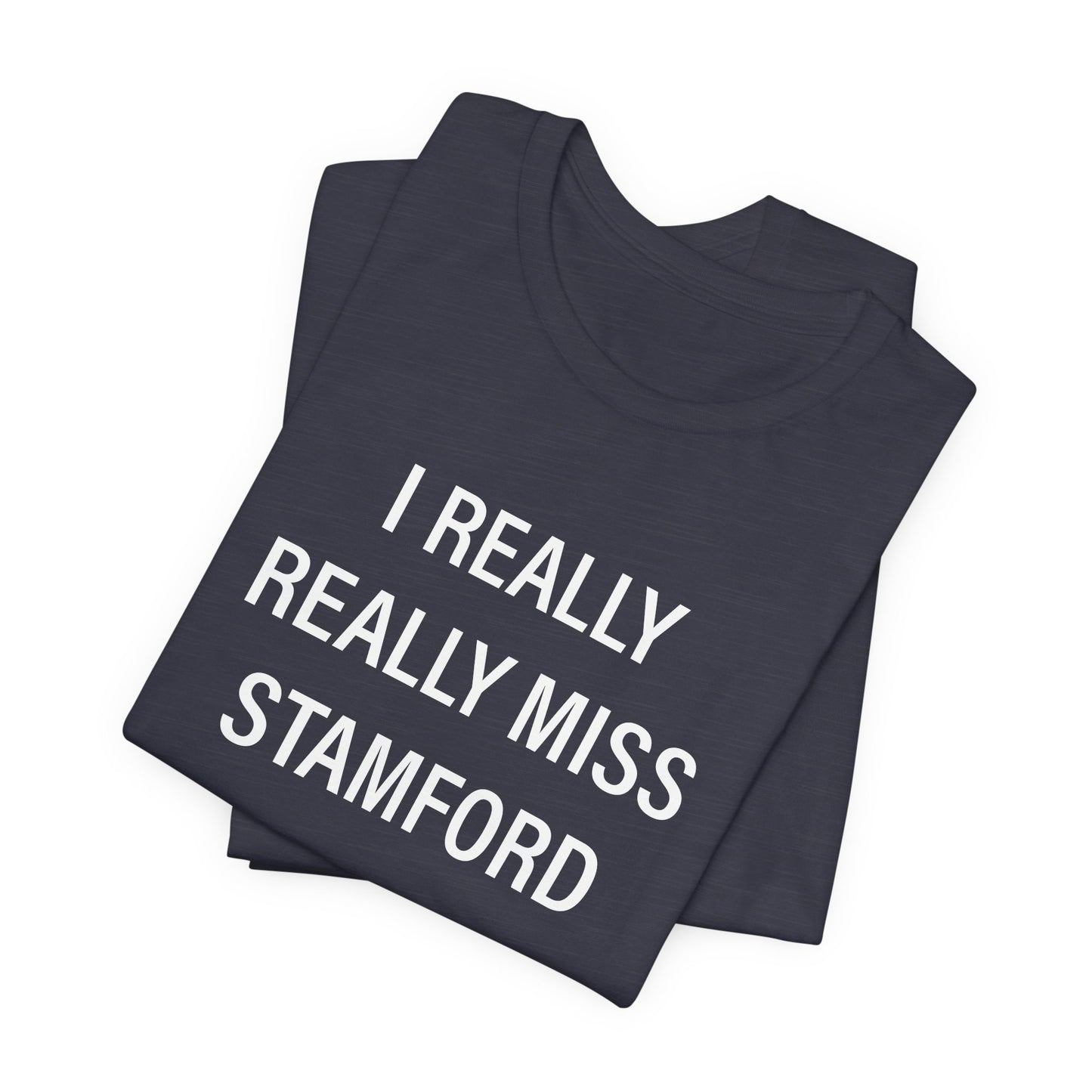 I Really Really Miss Stamford Unisex Jersey Short Sleeve T-Shirt