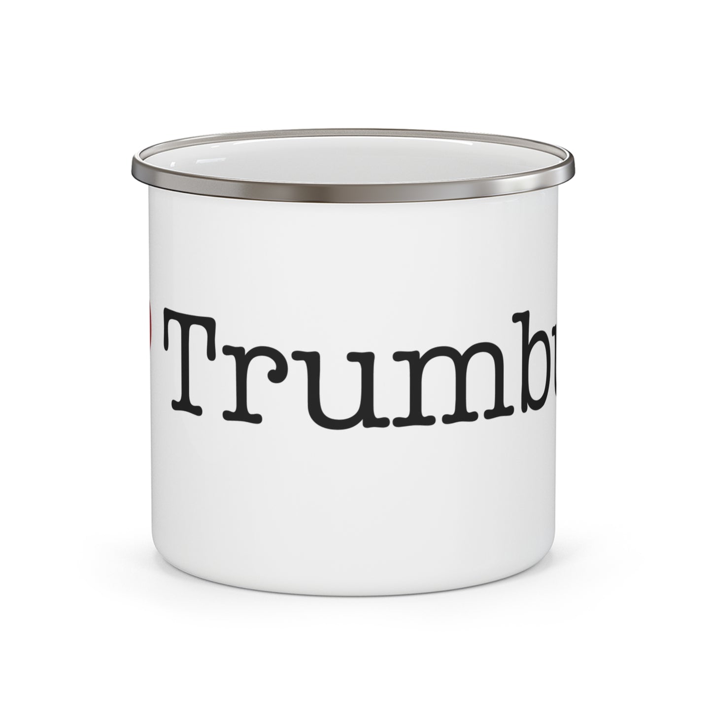 I Heart Trumbull. Enamel Camping Mug