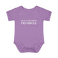 Just a kid from Trumbull  Infant Baby Rib Bodysuit