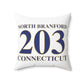 North Branford 203 Connecticut Polyester Square Pillow