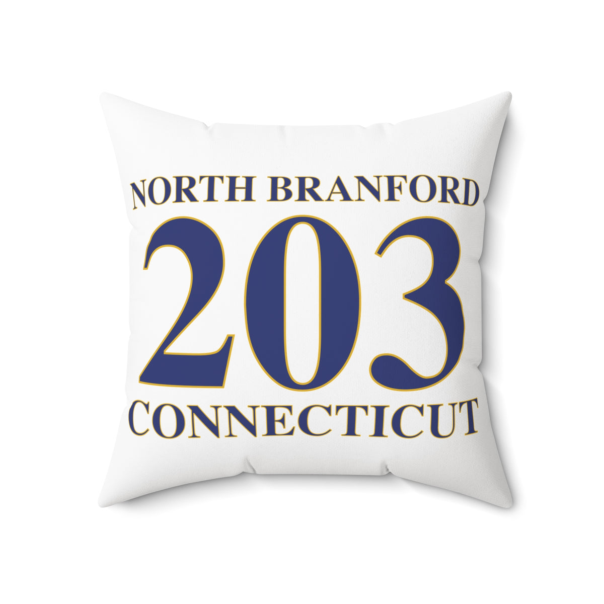 North Branford 203 Connecticut Polyester Square Pillow