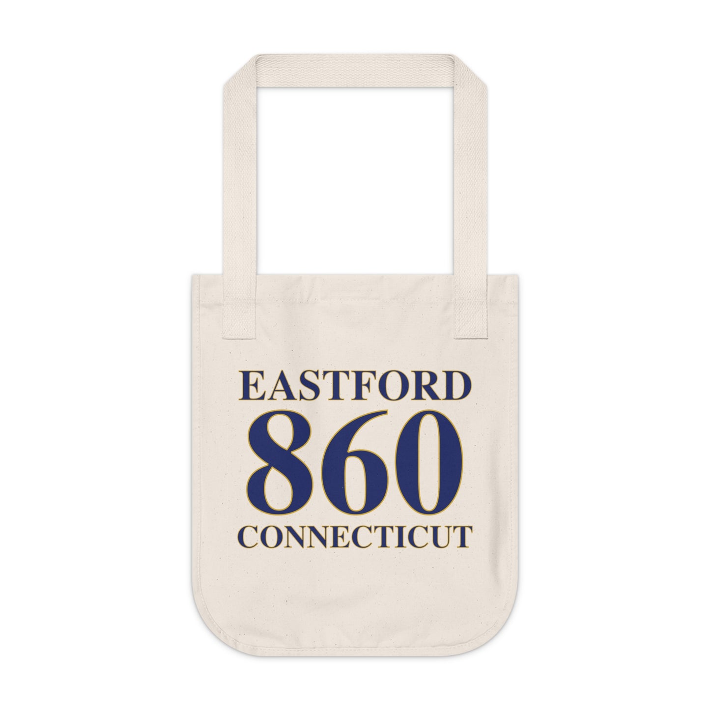 Eastford 860 Connecticut Organic Canvas Tote Bag