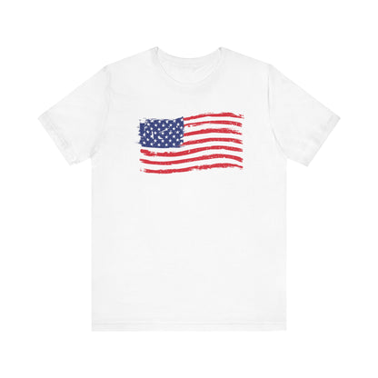 American Flag Unisex Jersey Short Sleeve T-Shirt