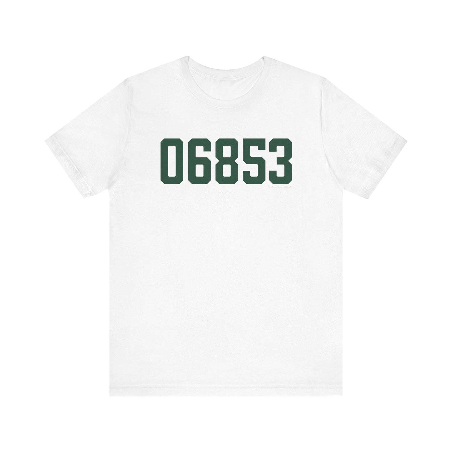 06853 Norwalk Connecticut Zip Code Unisex Jersey Short Sleeve T-Shirt