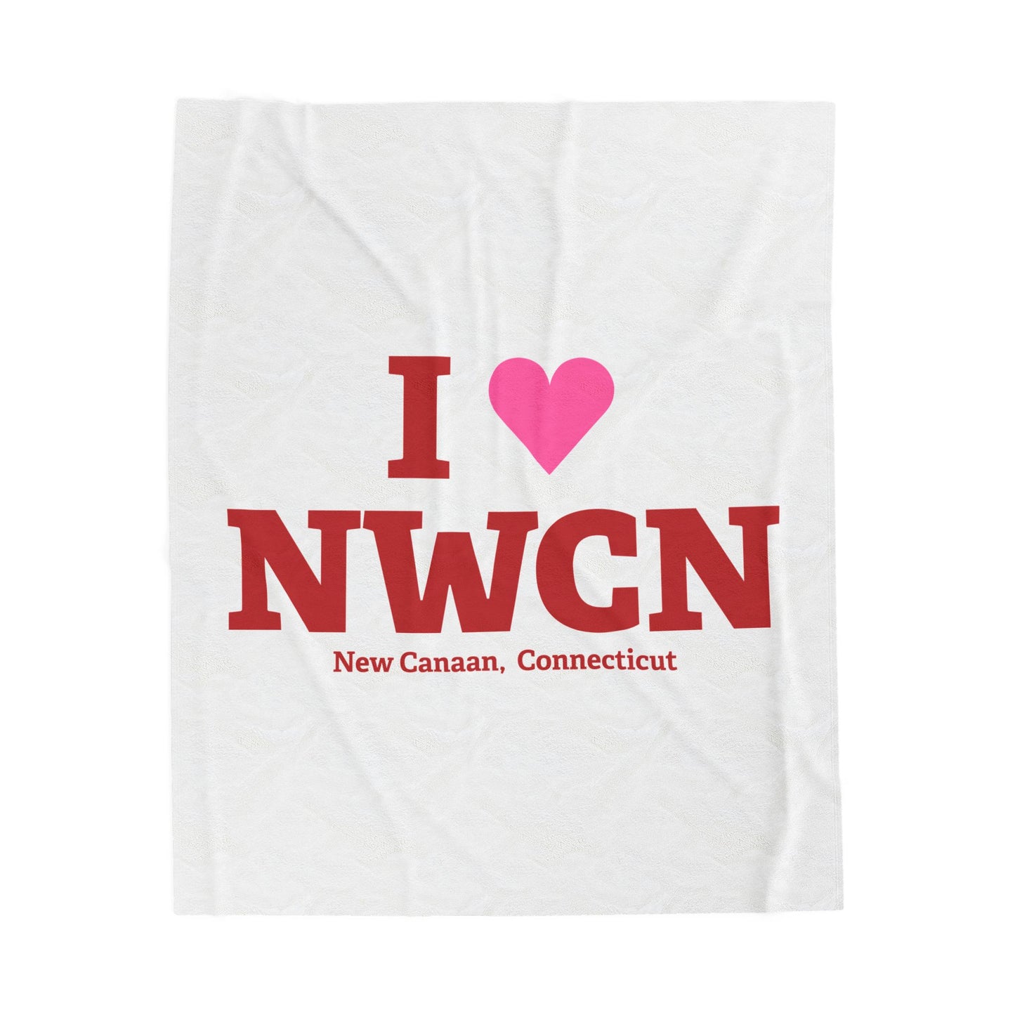 I Heart NWCN Velveteen Plush Blanket