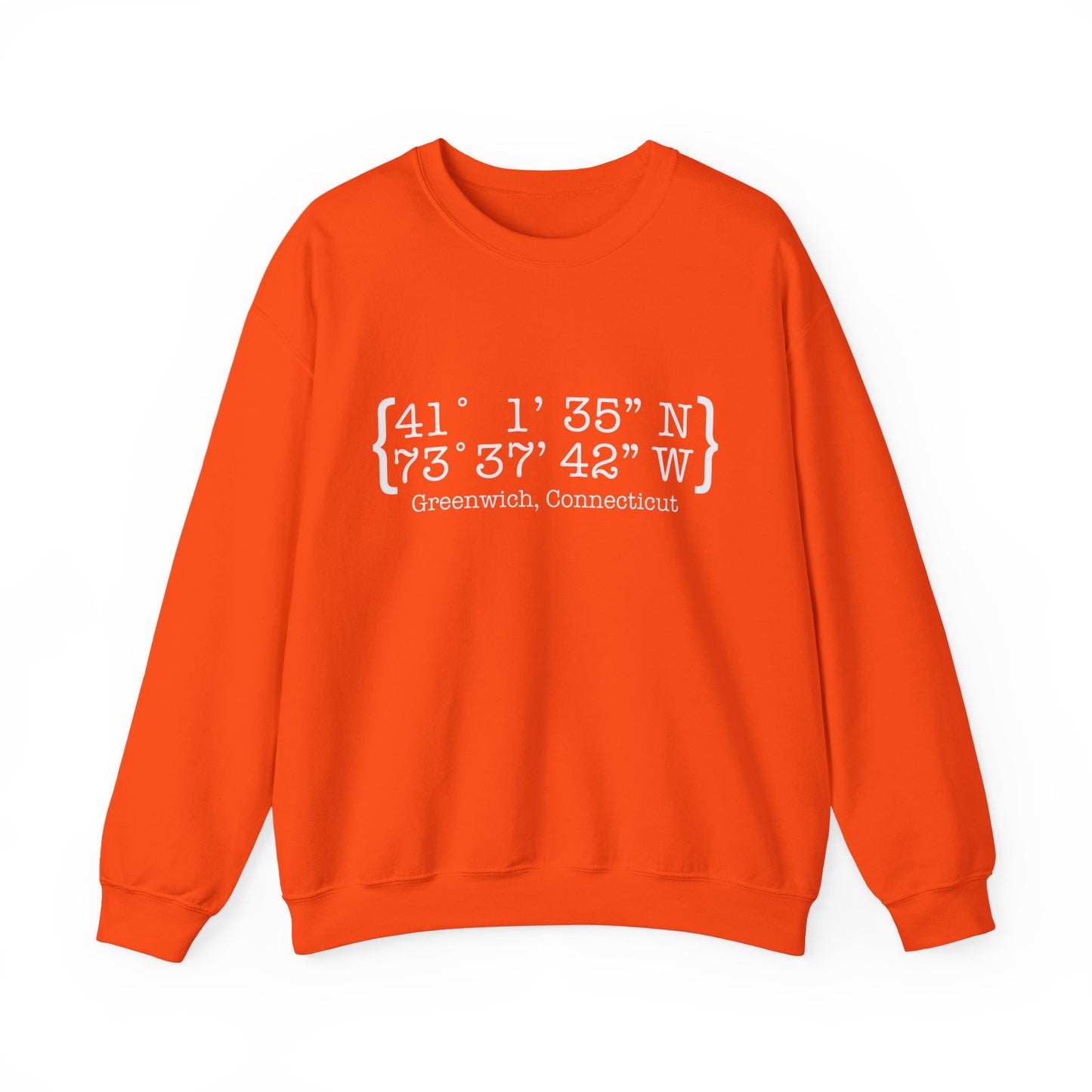 Greenwich Coordinates Unisex Heavy Blend™ Crewneck Sweatshirt