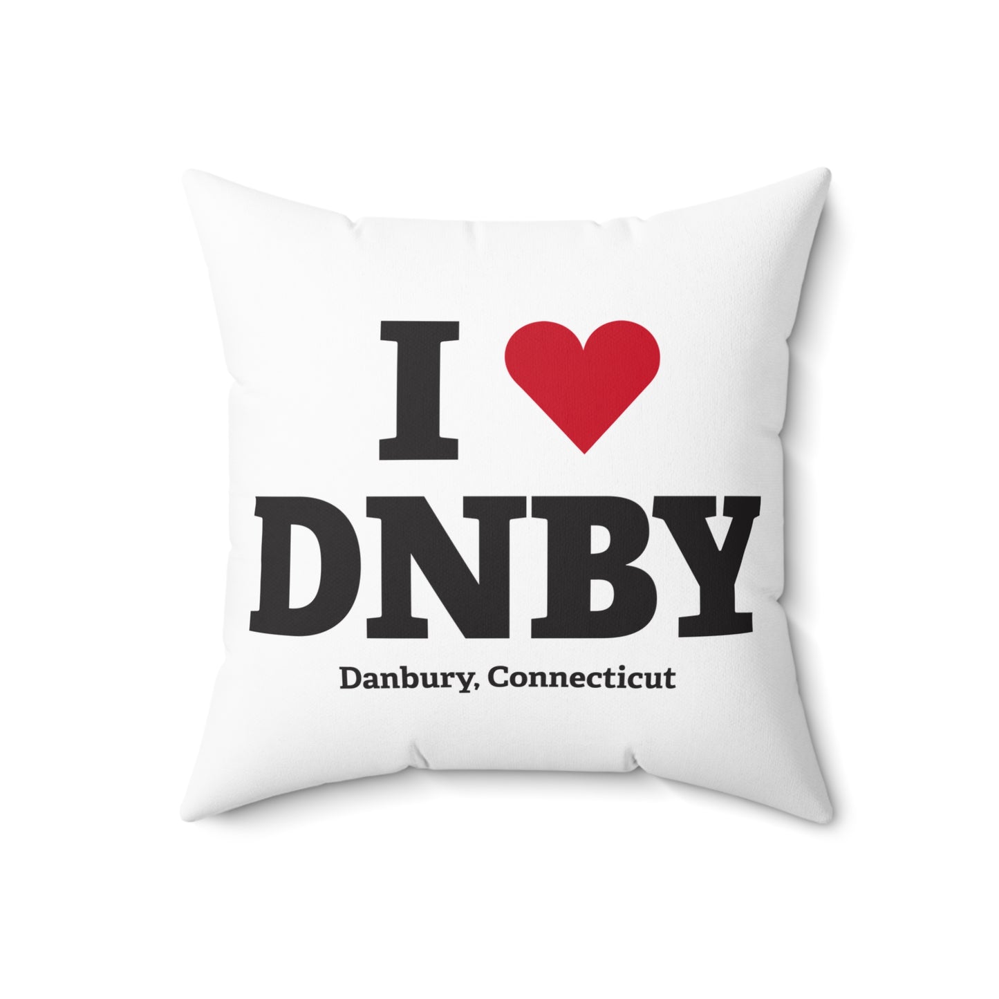 I Heart DNBY Spun Polyester Square Pillow