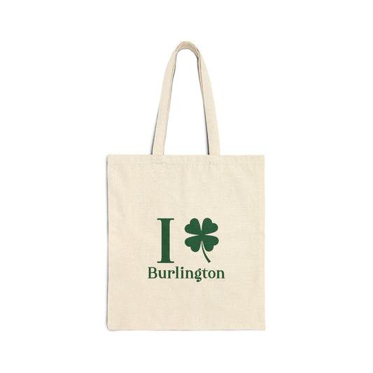I Clover Burlington Cotton Canvas Tote Bag