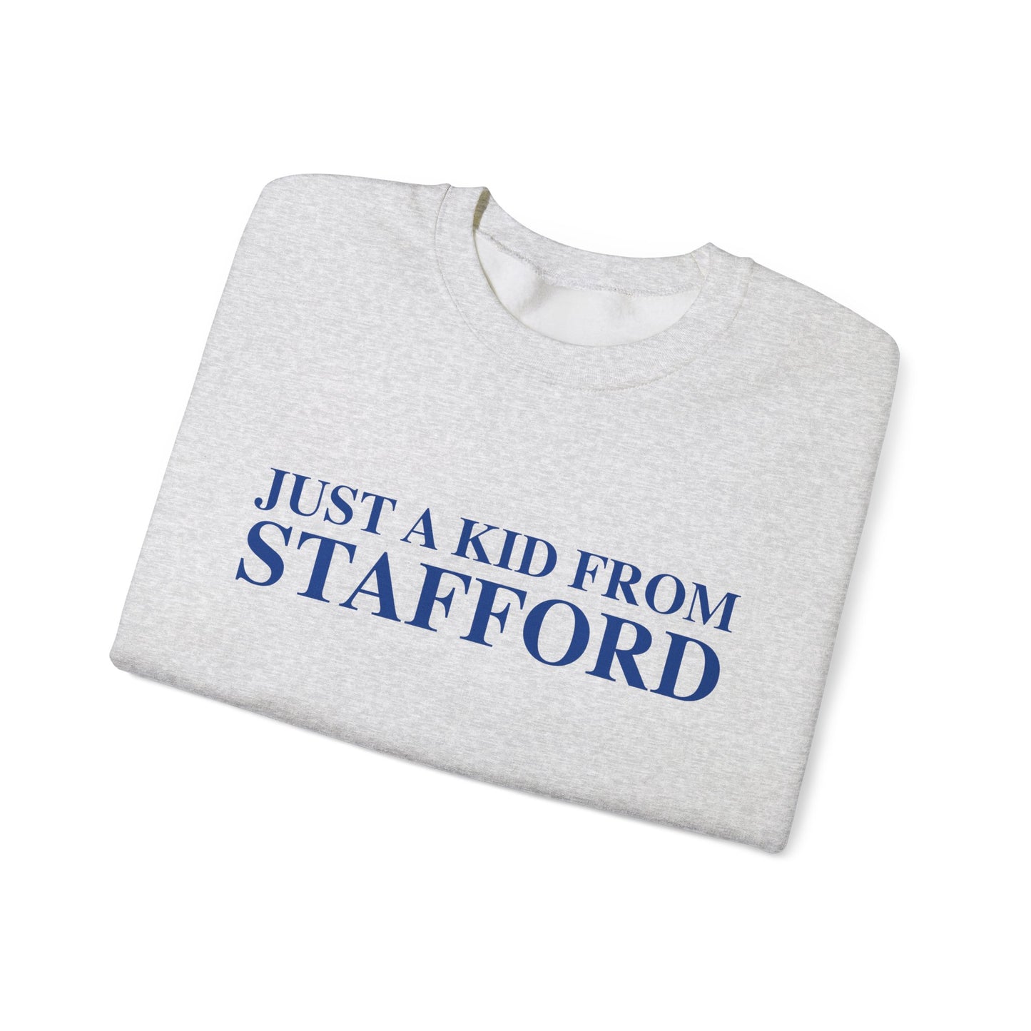 Just a kid from Stafford Unisex Heavy Blend™ Crewneck Sweatshirt