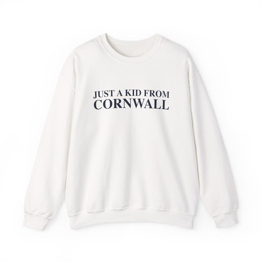 Just a kid from Cornwall Unisex Heavy Blend™ Crewneck Sweatshirt