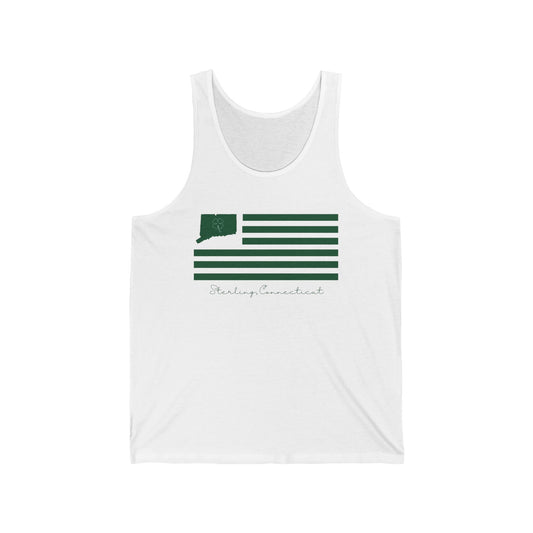 Sterling Connecticut St. Patrick’s Day Flag Unisex Jersey Tank Top