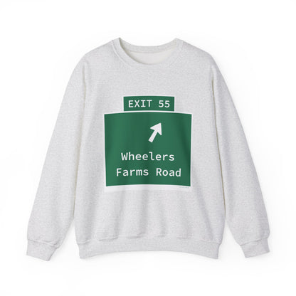 Vintage WCP Exit 55 Sign Unisex Heavy Blend™ Crewneck Sweatshirt