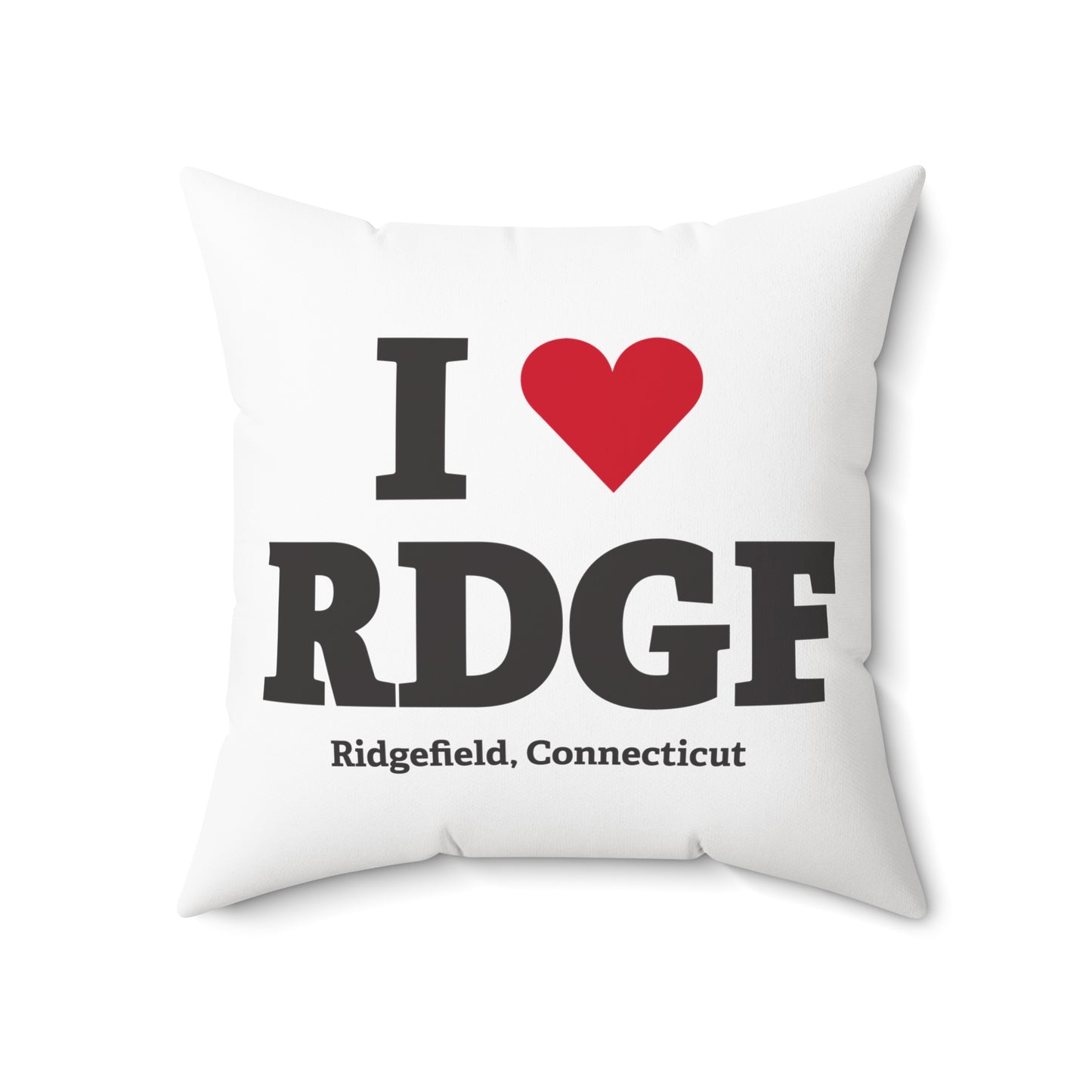 I Heart RDGF Spun Polyester Square Pillow