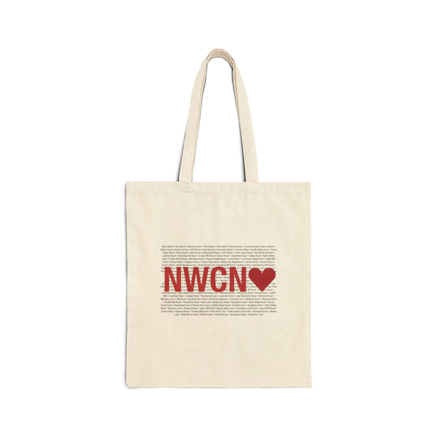 New Canaan Love Cotton Canvas Tote Bag