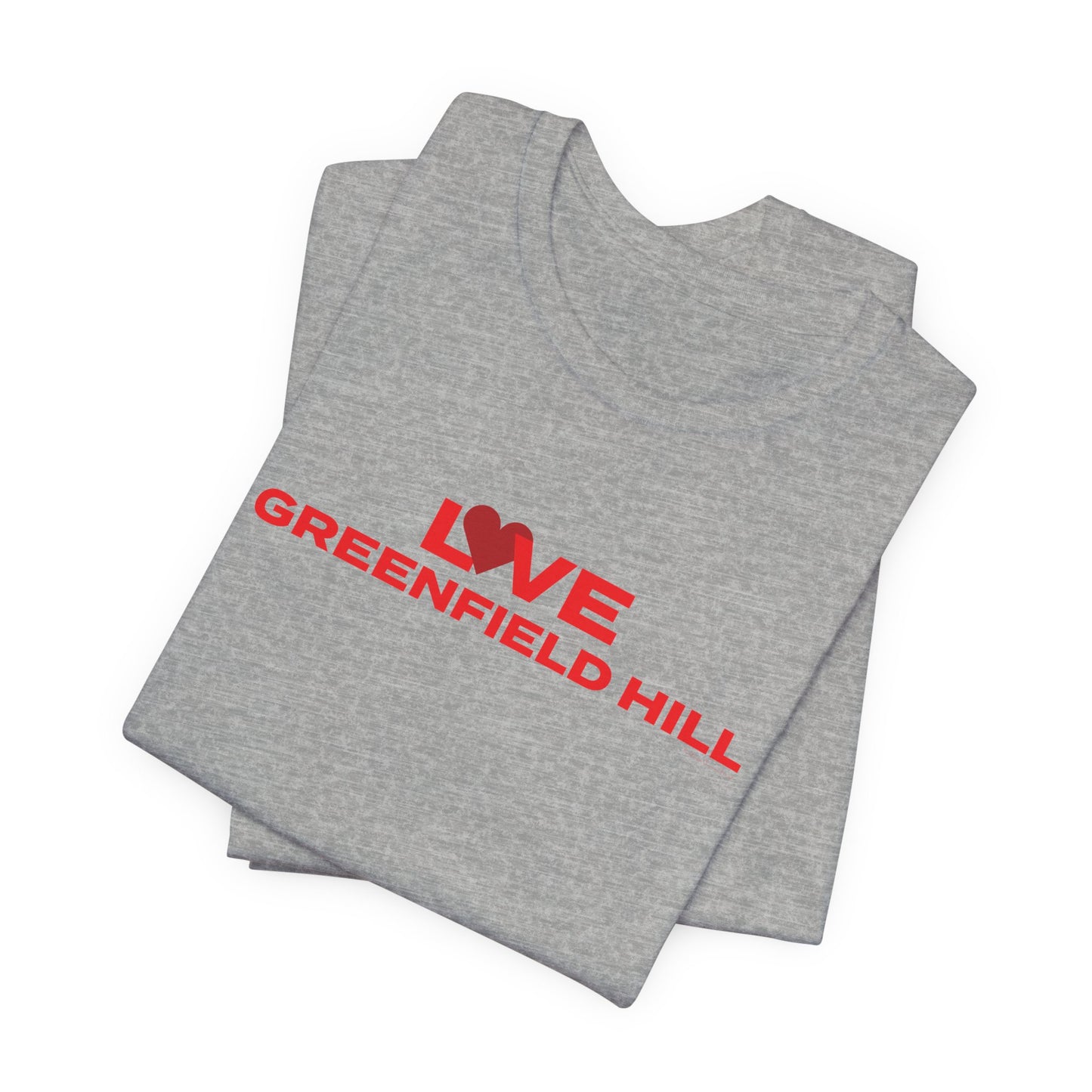 Love Greenfield Hill Unisex Jersey Short Sleeve T-Shirt