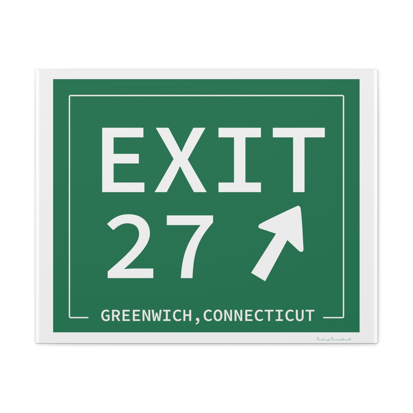 Vintage Exit 29 Merritt Parkway Sign Matte Canvas, Stretched, 1.25"