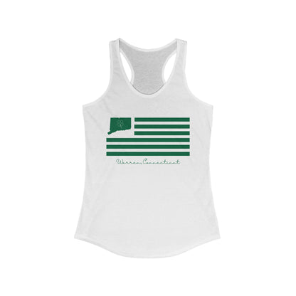 Warren Connecticut St. Patrick’s Day Flag Women's Ideal Racerback Tank Top