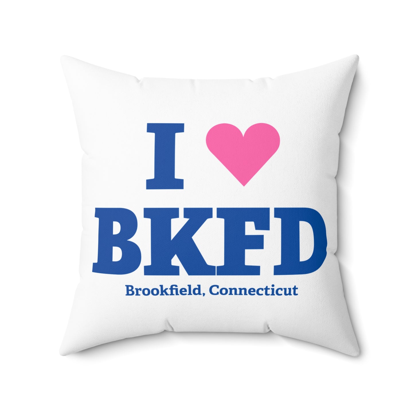 I Heart BKFD Spun Polyester Square Pillow