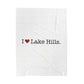 I Heart Lake Hills. Velveteen Plush Blanket
