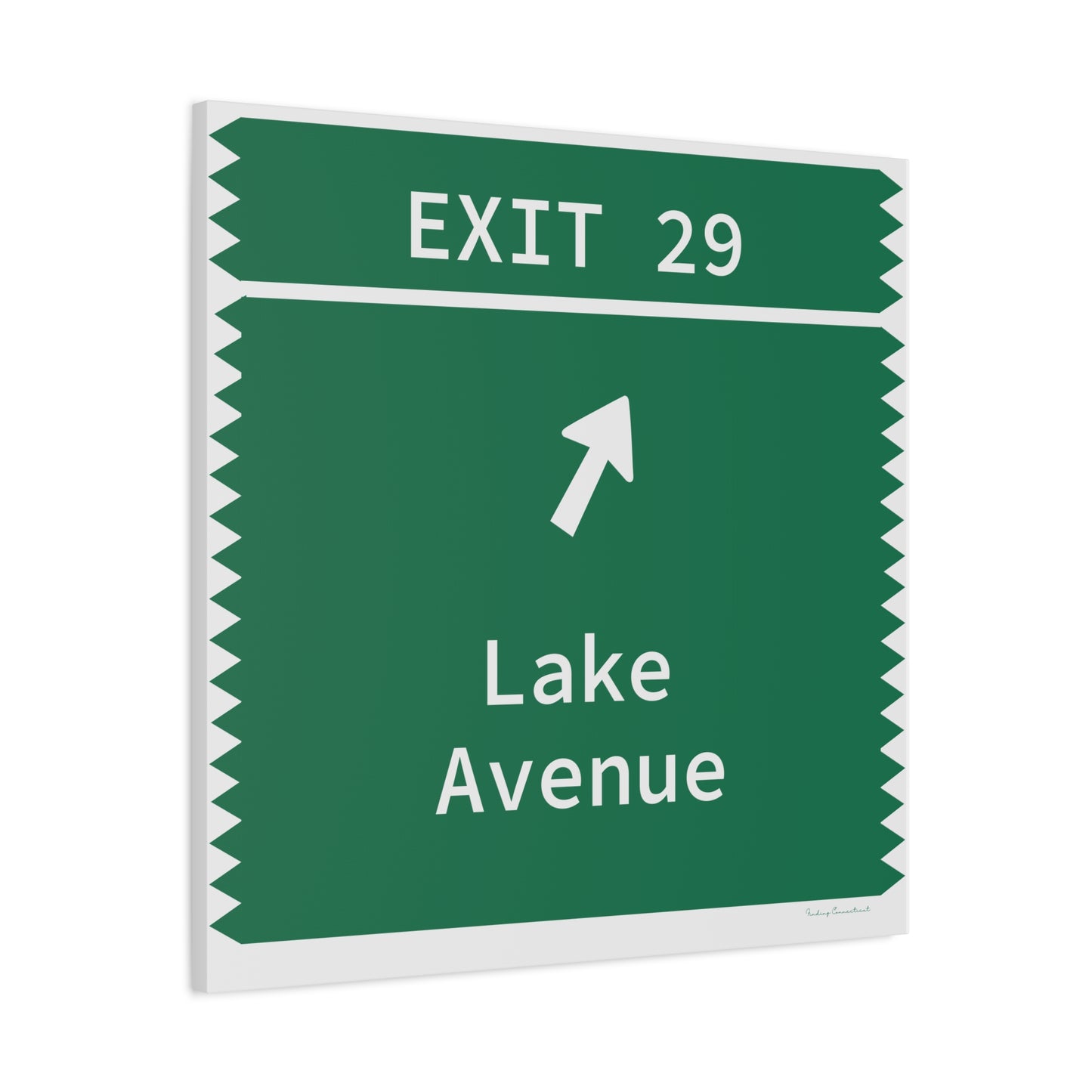 Vintage Merritt Parkway Exit 29 Sign Matte Canvas, Stretched, 1.25"