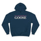 Just a kid listening to Goose - Peach & Pink Champion Hoodie