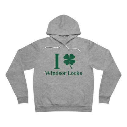 I Clover Windsor Locks Unisex Sponge Fleece Pullover Hoodie