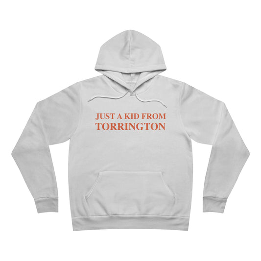 Just a kid from Torrington Unisex Sponge Fleece Pullover Hoodie