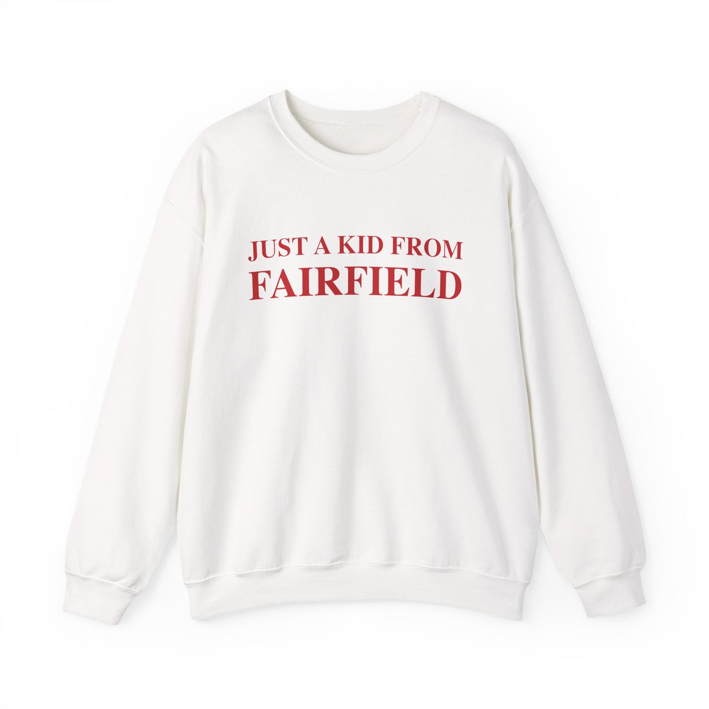 Just a kid from Fairfield Unisex Heavy Blend™ Crewneck Sweatshirt